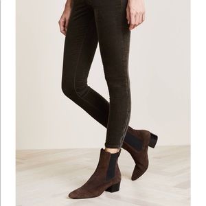 Rag & Bone olive green velvet pants